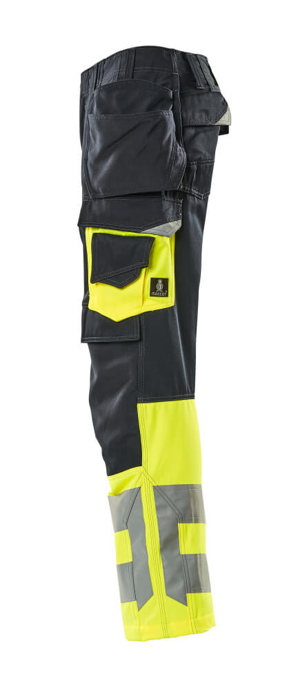 Hose mit Hängetaschen SAFE SUPREME Schwarzblau/Hi-vis Gelb 76C46