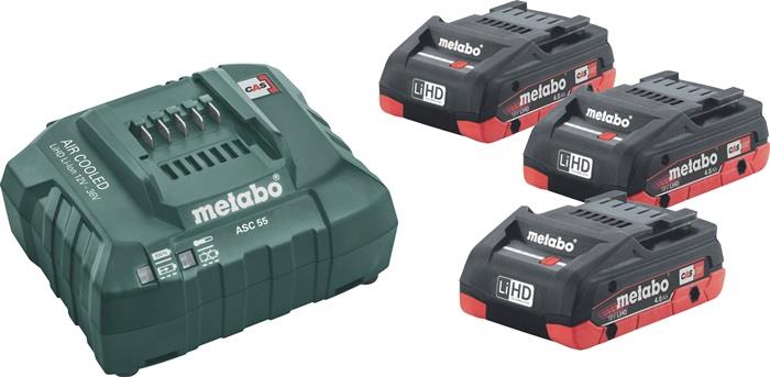 Akku-Set Basic 4,0 LiHD 18 V 3 x 4 (LiHD) Ah METABO