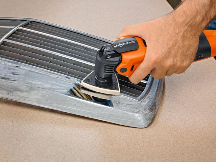 Filzpolierplatte Dreieck ungelocht Starlock 2 St./Pack FEIN