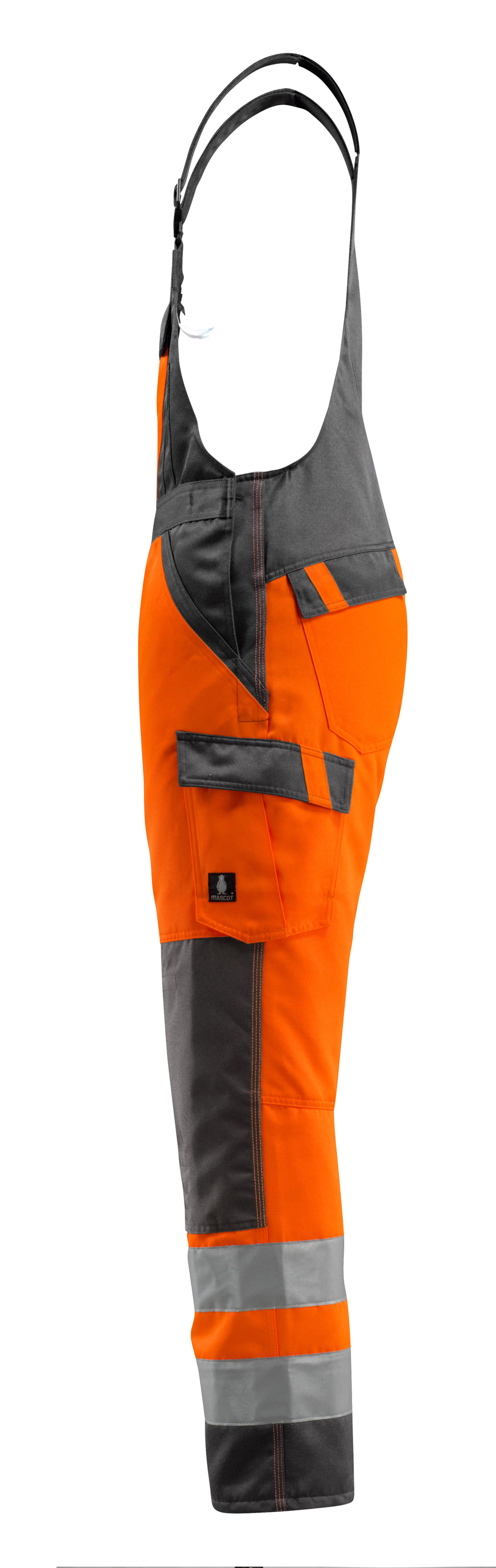 Latzhose mit Knietaschen SAFE LIGHT Hi-vis Orange/Dunkelanthrazit 82C62