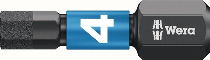 Bit Impaktor, DC 4 mm 25 mm 05057604001 DIN ISO 1173, Form C 6,3 1/4 ″ C6,3 für Schrauben mit Innensechskant-Profil
