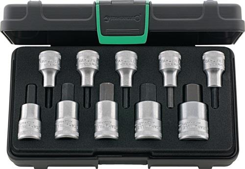 Steckschlüsselsatz 54/10 10-tlg.1/2 Zoll 4-19mm f.i6-KT.-Schr.STAHLWILLE