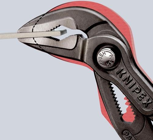 Wasserpumpenzange Cobra® ES L.180mm Spann-W.32mm pol.Ku.-Überzug KNIPEX
