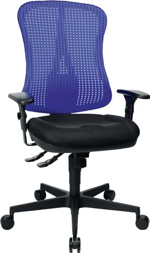 Bürodrehstuhl Head Point SY m.Synchronmechanik blau/schwarz 390-510mm