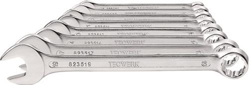 Ringmaulschlüsselsatz 12-tlg.SW 10-32mm Form A CV-Stahl TECWERK