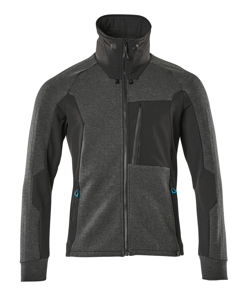 Sweatshirt mit Reißverschluss ADVANCED Schwarz L