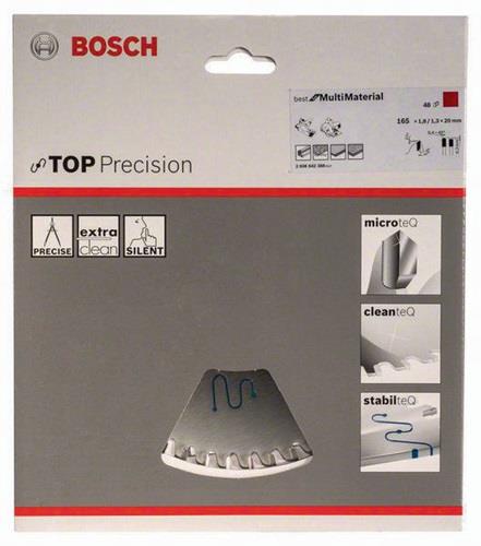Kreissägeblatt AD 165mm Z48 HLTCG Bohr20mm SchnittB.1,8mm BOSCH