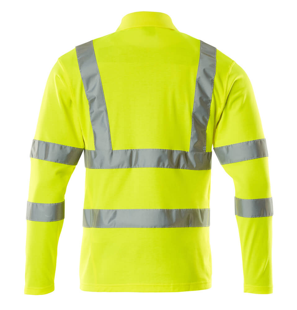 Polo-Shirt, Langarm SAFE CLASSIC Hi-vis Gelb S