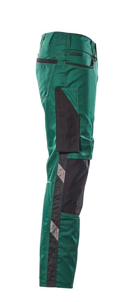 Hose mit Knietaschen UNIQUE Grün/Schwarz 82C44