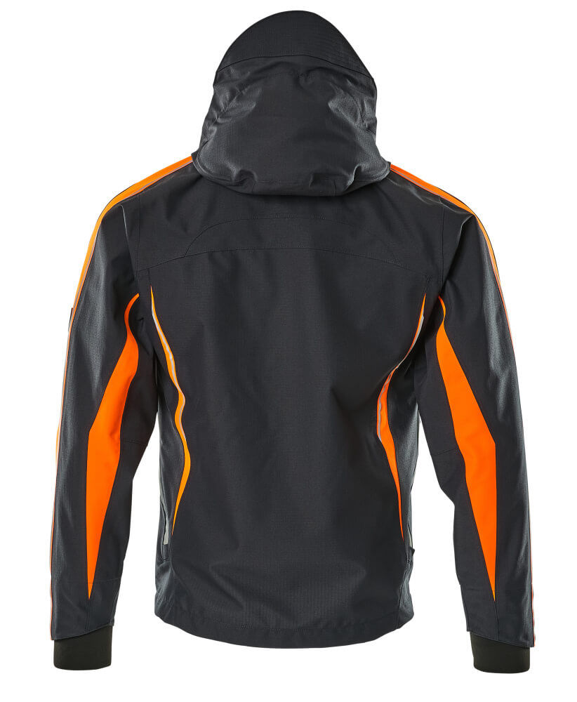 Hard Shell Jacke HARDWEAR Schwarzblau/Hi-vis Orange 3XL