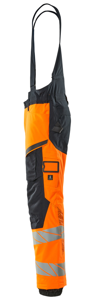 Winterhose ACCELERATE SAFE Hi-vis Orange/Schwarzblau L