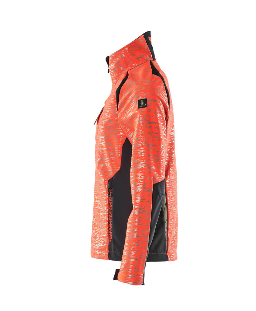 Damen-Passform Softshelljacke ACCELERATE SAFE Hi-vis Rot/Schwarzblau 4XL