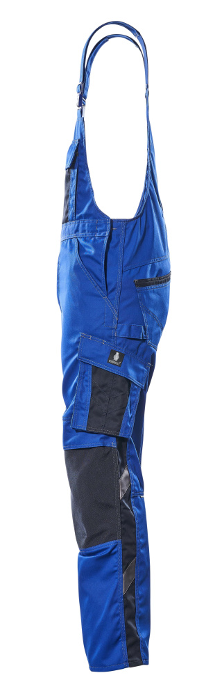 Latzhose mit Knietaschen UNIQUE Kornblau/Schwarzblau 76C48