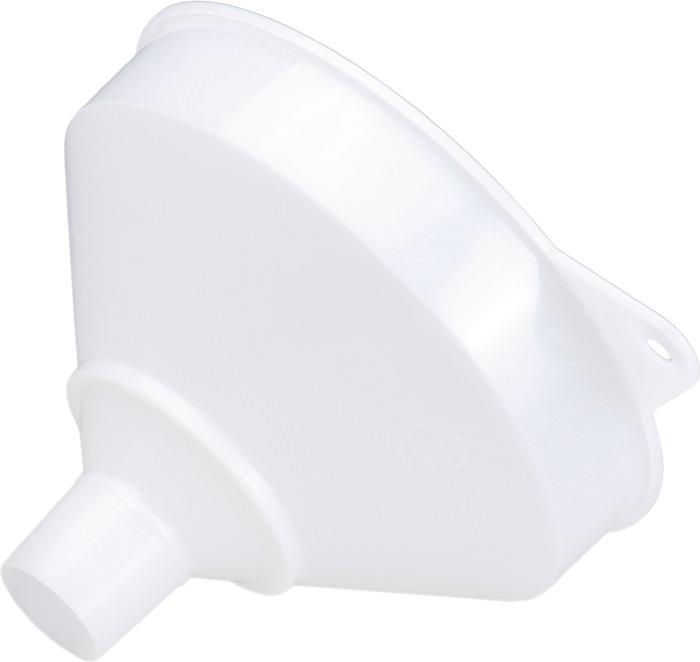 Trichter Ø 253/50 mm Höhe 190 mm HD-Polyethylen natur mit Sieb und Überlaufrand HÜNERSDORFF