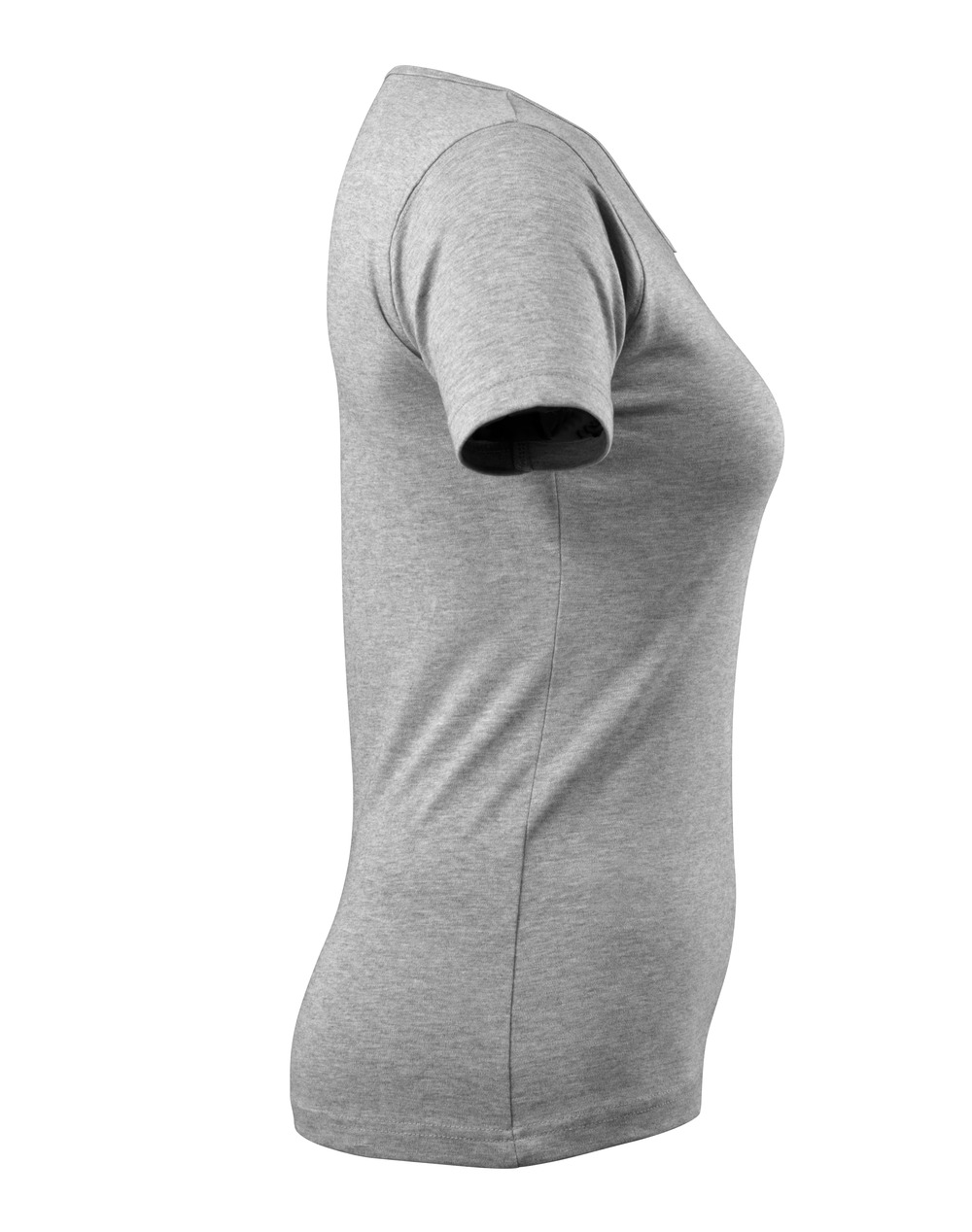 Damen-Passform T-Shirt CROSSOVER Grau-meliert S