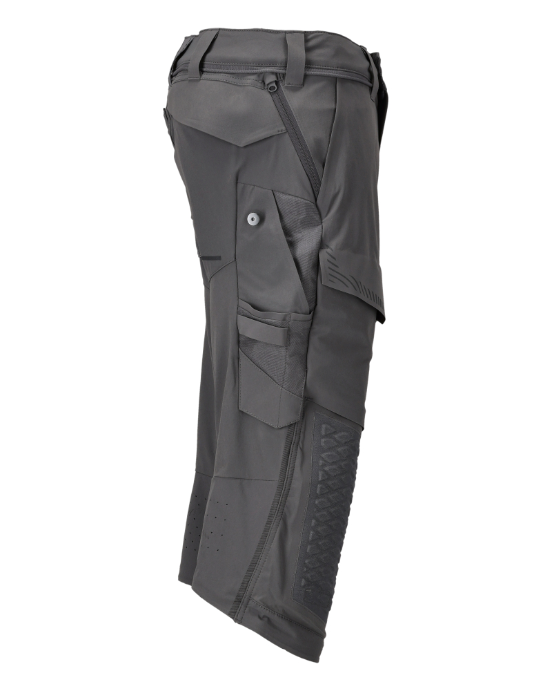 Dreiviertel-Hose mit Knietaschen CUSTOMIZED Anthrazitgrau C64
