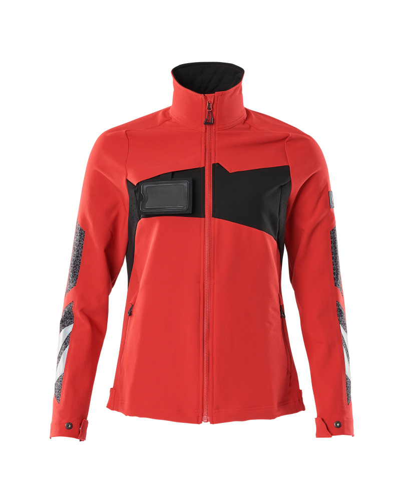 Damen-Passform Jacke ACCELERATE Verkehrsrot/Schwarz 4XL