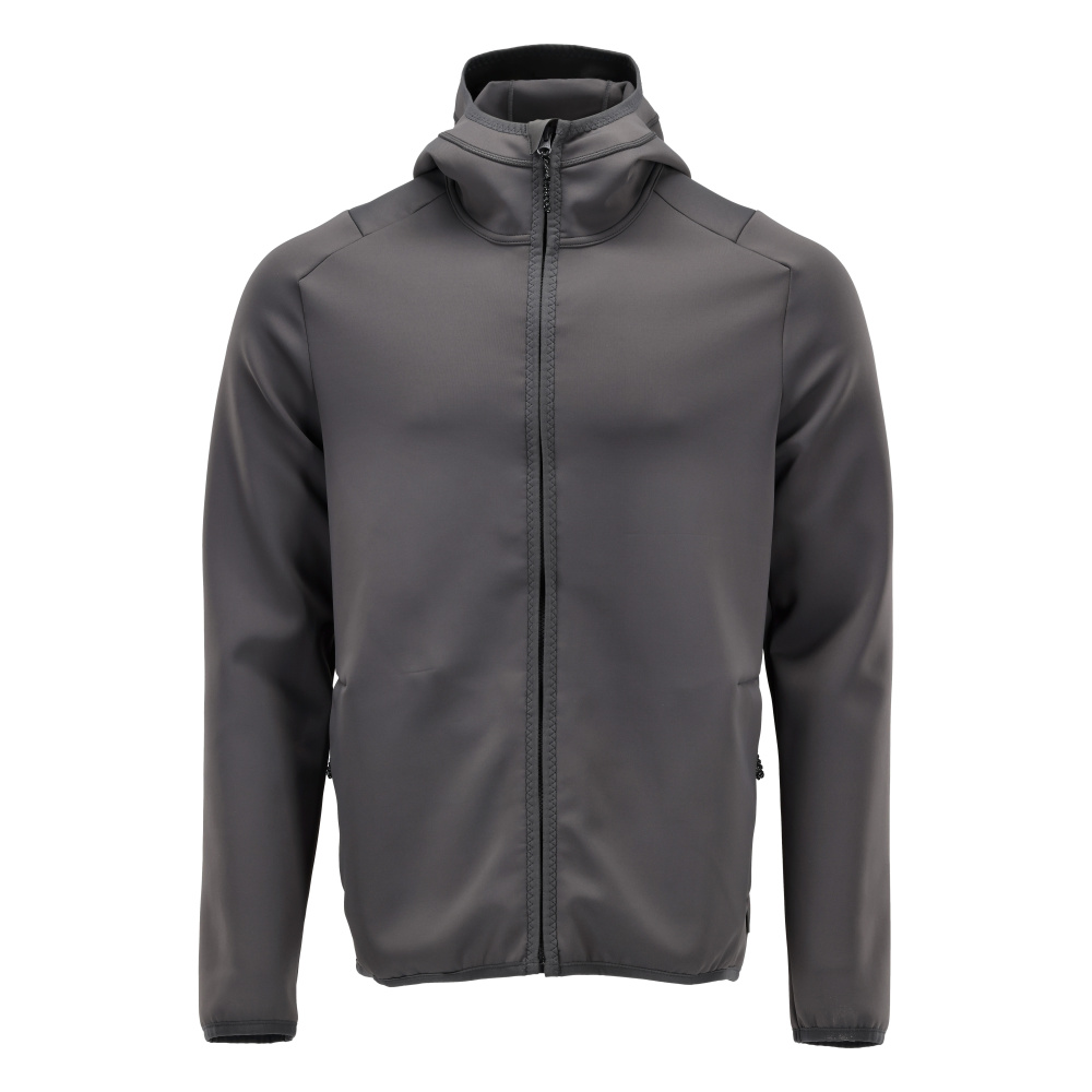 Fleecejacke mit Kapuze CUSTOMIZED Anthrazitgrau S