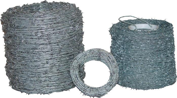 Stacheldraht Drahtstärke 1,7 mm verzinkt