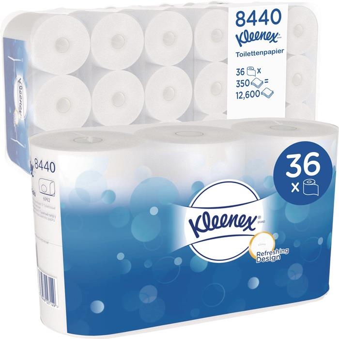 Toilettenpapier 8440 3-lagig 36 Rollen a 350 Blatt = 12600 Blatt KLEENEX