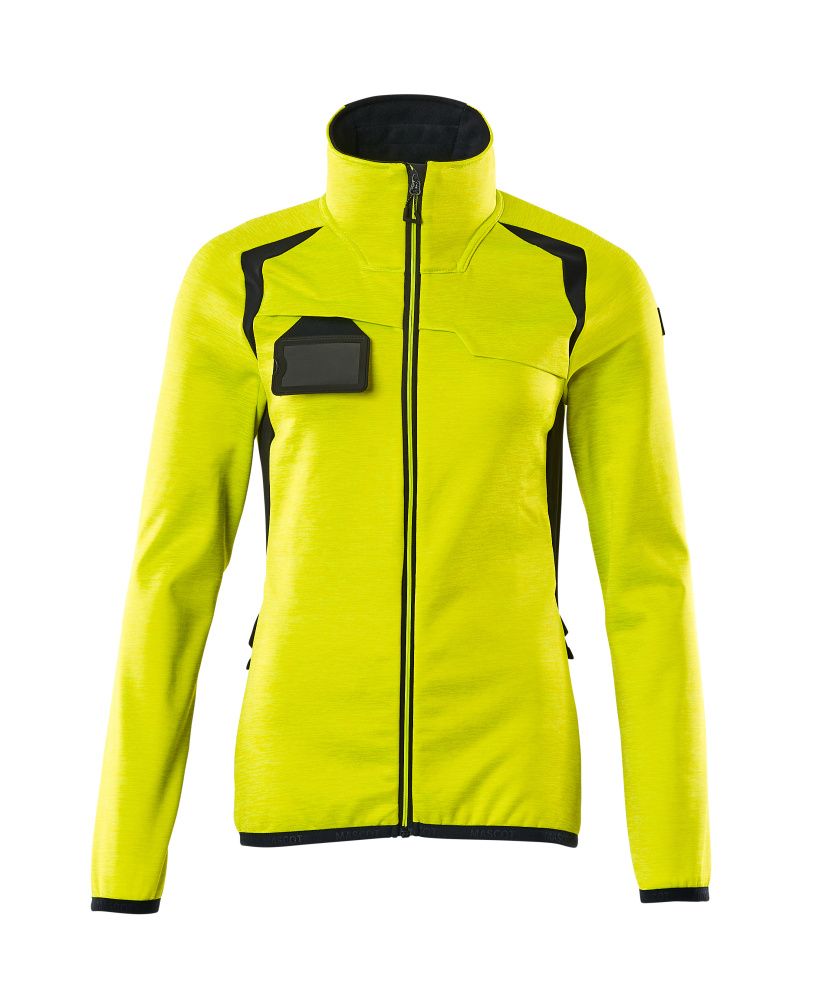 Damen-Passform Fleecejacke ACCELERATE SAFE Hi-vis Gelb/Schwarzblau L