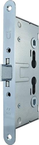 Feuerschutzschloss 1009P PZ 24/65/72/9mm DIN li./rechts rd verz.BEVER