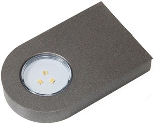 Anbauleuchte Glaspoint Warmweiß od.Emotion 12 V 0,8 W Rahmen Edelstahlfarben L&S