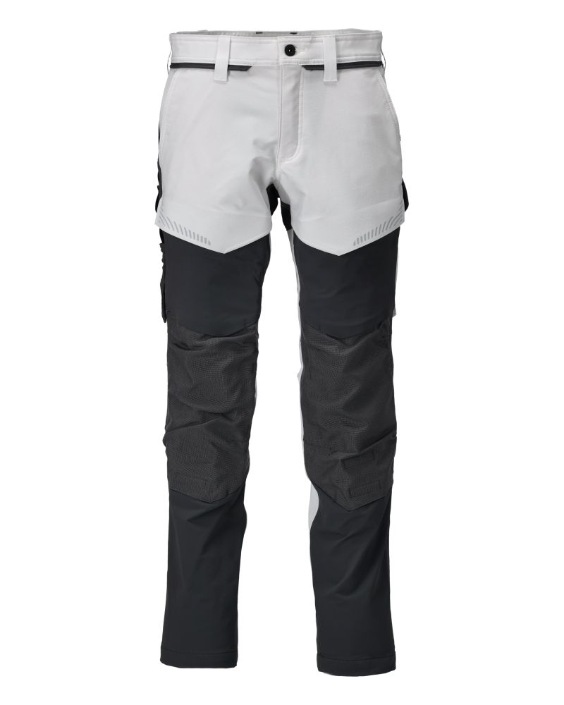 Hose mit Knietaschen CUSTOMIZED Weiß/Anthrazitgrau 76C48