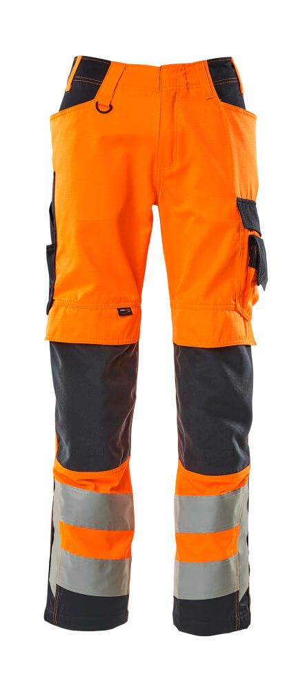 Hose mit Knietaschen SAFE SUPREME Hi-vis Orange/Schwarzblau 76C50