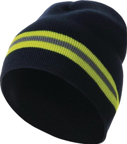 Strickmütze EIKE univ.marine/gelb ELYSEE