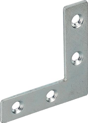 Flachwinkel L.75x75mm B.12mm S.1,5mm STA blau verz.VORMANN