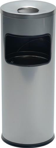 Kombiascher Ø250xH630mm silber Stahlbl.DURABLE