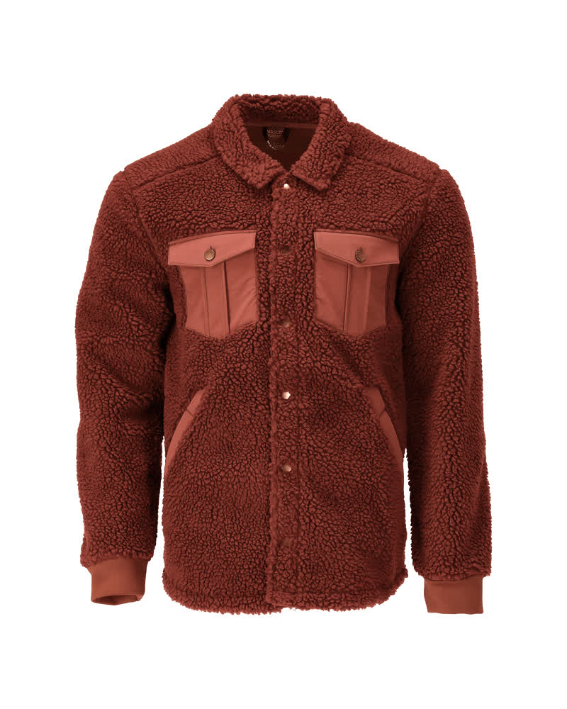 Faserpelz Hemd CUSTOMIZED Herbstrot XL