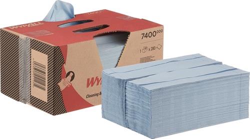 Putztuch WYPALL® L20 7400 L.ca.420 mmxB.ca.330mm blau 2-lag.WYPALL