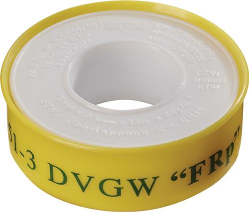 PTFE Dichtband FRp L12m B12mm D0,1mm weiß 60g/m² Rl.ULITH