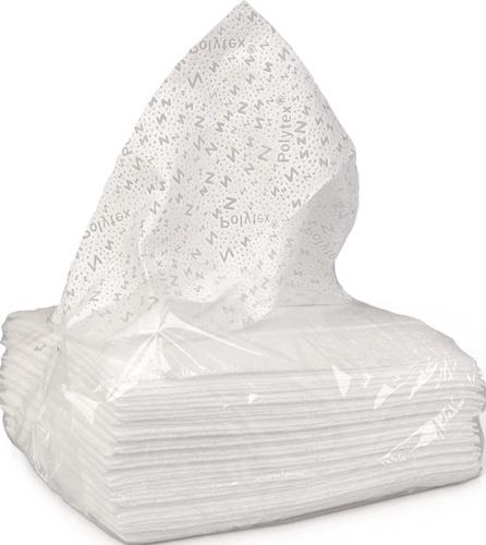 Tü.Polytex®light 1-lagig,m.Polytex-Präg.weiß L.ca.400 mmxB.ca.420mm 12x35St.=420