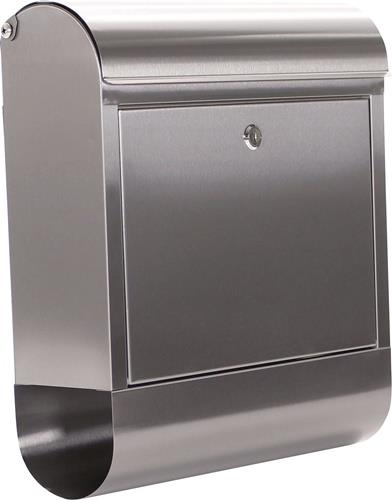 Briefkasten Rondello H.435mm B.385mm T.140mm grau VA DIN C4 ROTTNER