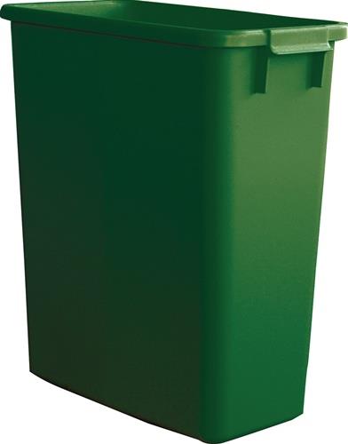 Abfall- u.Wertstoffsammler 60l H590xB285xT555mm PE grün GRAF