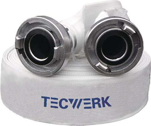 Bau-/Industrieschlauch ID 50mm L.20m weiß TECWERK