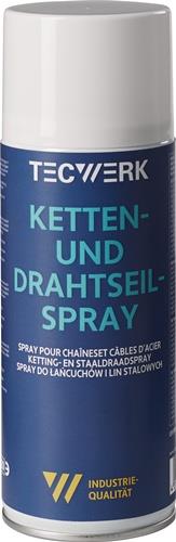 Ketten-/Drahtseilspray gelblich 400ml Spraydose TECWERK