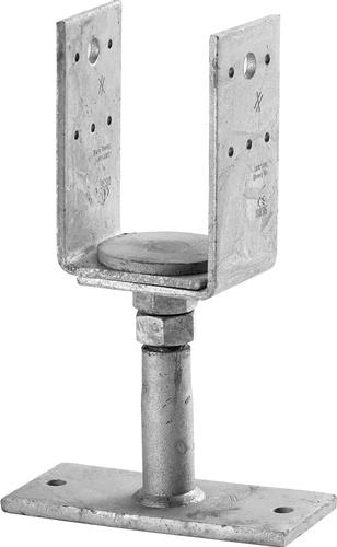 Stützenfuß PPB80G-R 80x80x8mm STA verz.z.Schr.