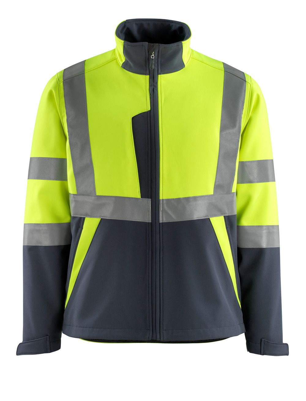 Softshelljacke SAFE LIGHT Hi-vis Gelb/Schwarzblau L