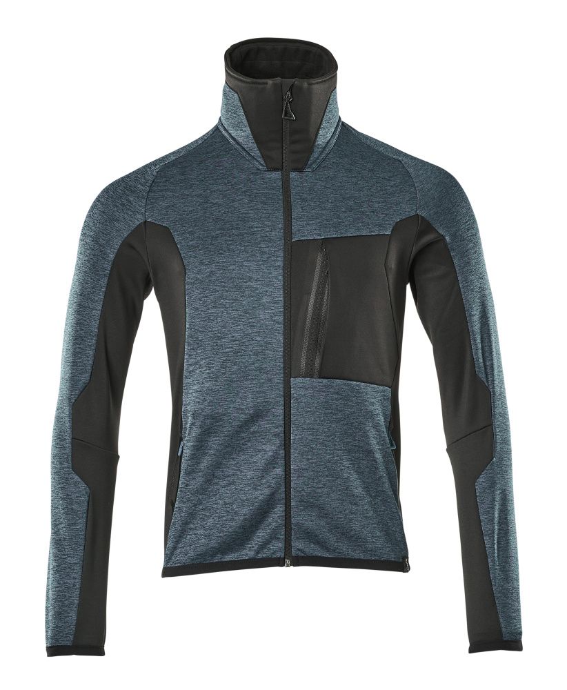 Fleecejacke ADVANCED Dunkelpetroleum/Schwarz S