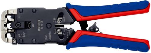Crimpzange f.Westernstecker L.200mm KNIPEX