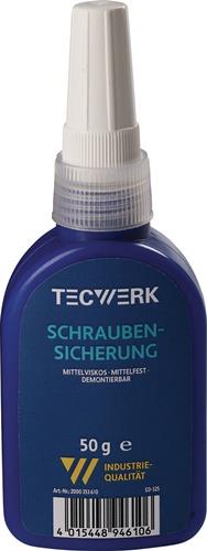 Schraubensicherung 50g mf.mv.blau Flasche TECWERK