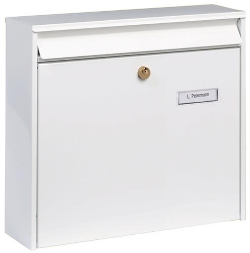 Briefkasten Potsdam 877 W H.322mm B.362mm T.100mm weiß STA DIN C4 BURG-WÄCHTER
