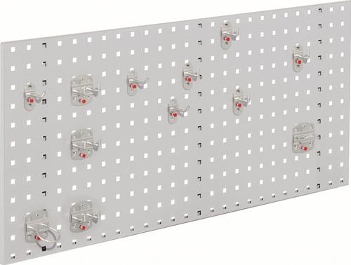 Lochplatte B450xL1000mm lichtgrau 12 tlg.RASTERPLAN