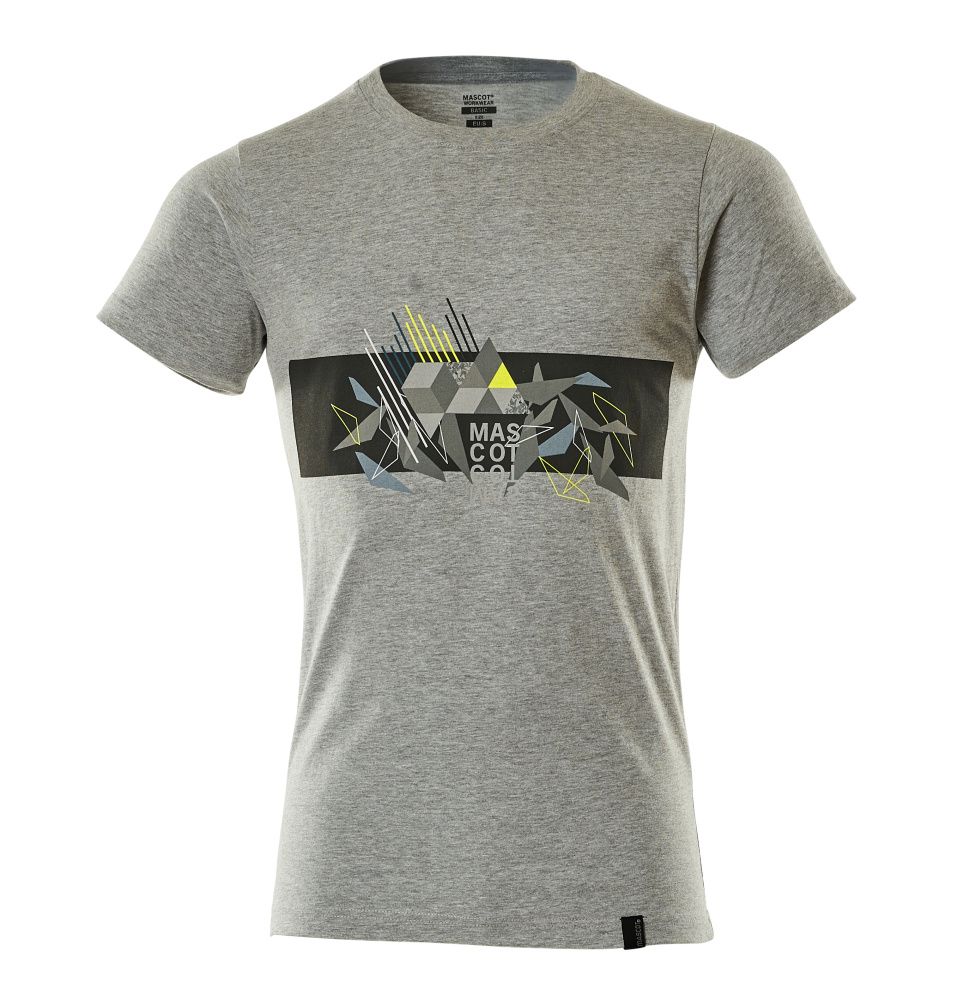 T-Shirt ACCELERATE SAFE Grau-meliert/Hi-vis Gelb S