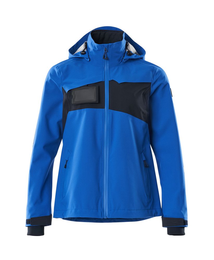 Damen-Passform Hard Shell Jacke ACCELERATE Azurblau/Schwarzblau 3XL