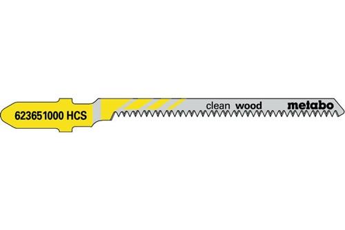 Stichsägeblätter clean wood Nutz-L.57mm Zahnteilung1,4mm HCS spitzverz. 5St.
